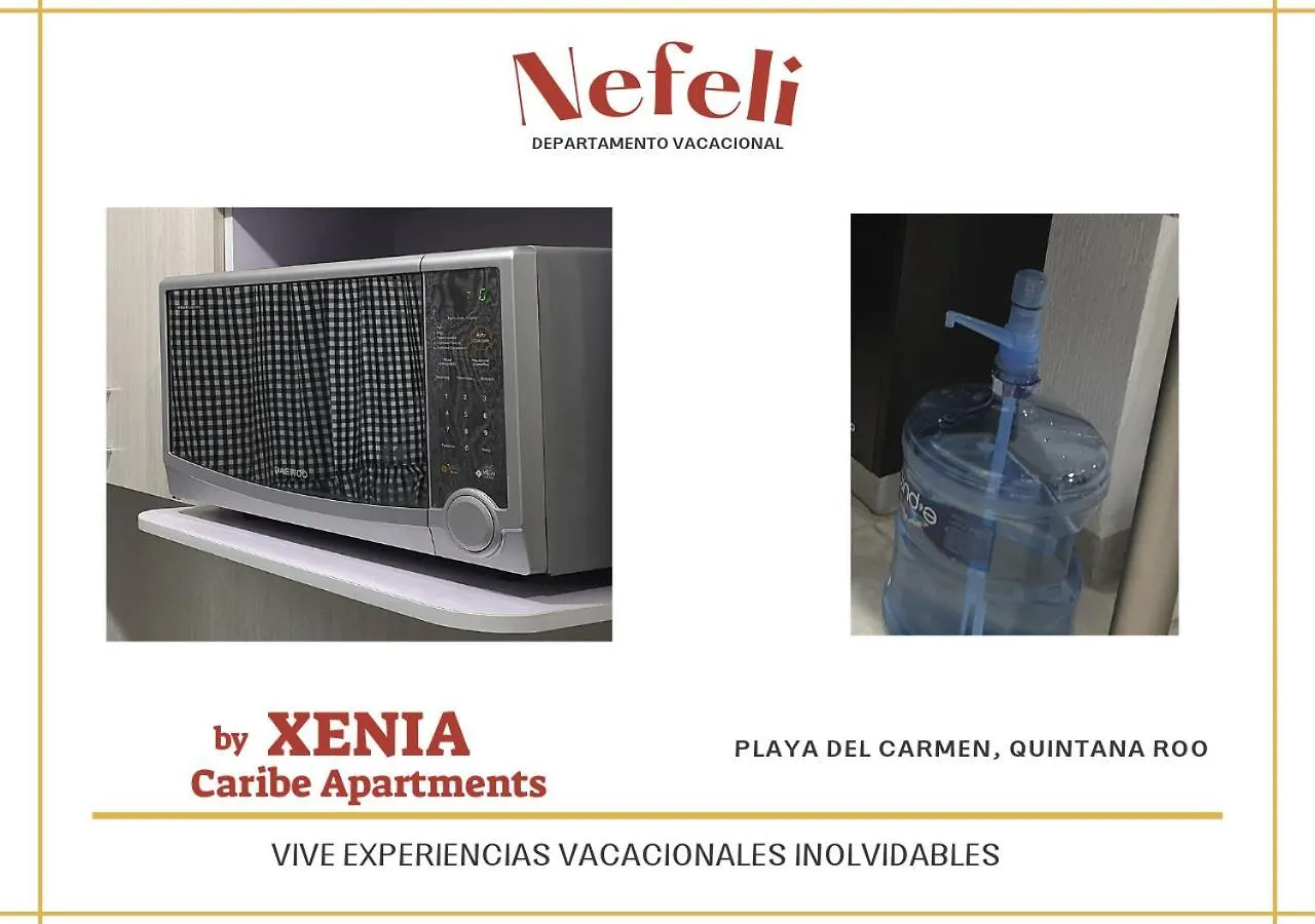 신데 델 카르멘 Nefeli Departamento By Xenia Caribe 아파트 멕시코