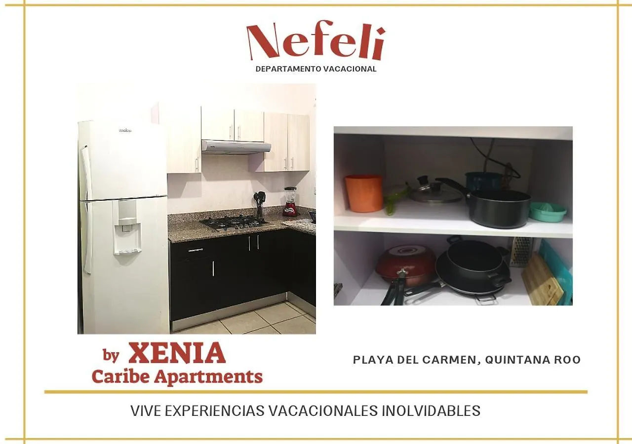 신데 델 카르멘 Nefeli Departamento By Xenia Caribe 아파트