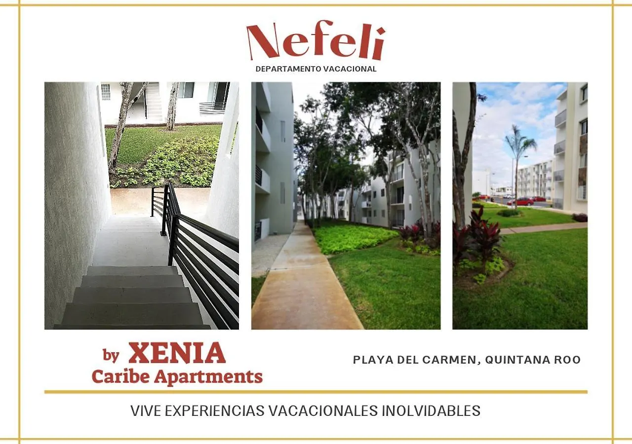 신데 델 카르멘 Nefeli Departamento By Xenia Caribe 아파트 멕시코