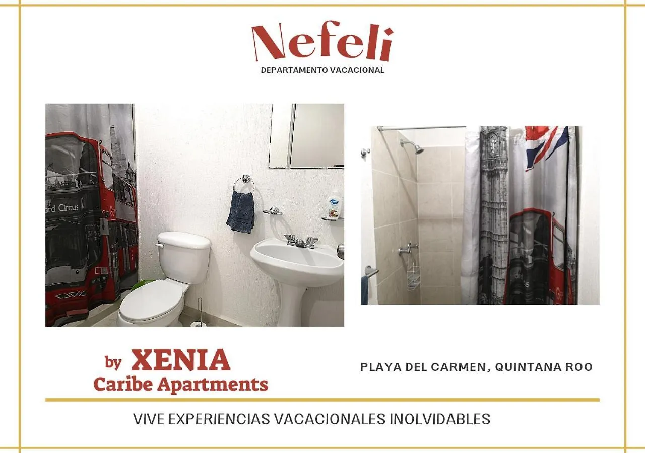 신데 델 카르멘 Nefeli Departamento By Xenia Caribe 아파트 멕시코