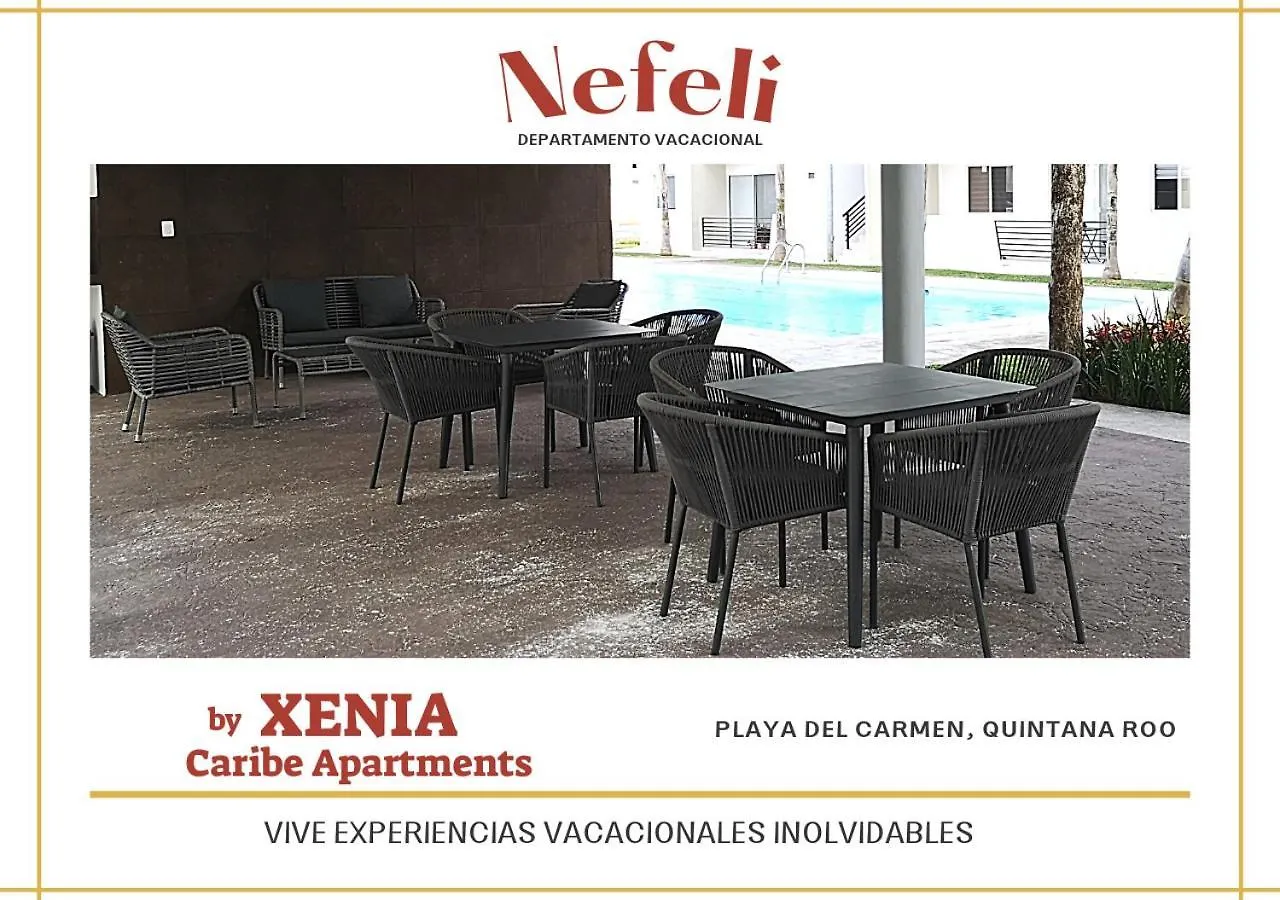 신데 델 카르멘 Nefeli Departamento By Xenia Caribe 아파트 멕시코